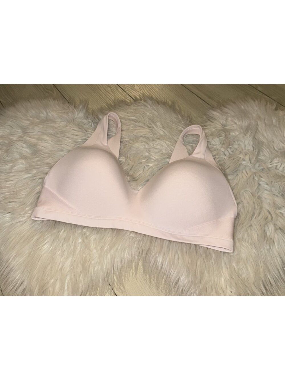 Warners RA2231A No Side Effects Lined Full Figure Wireless Bra Womens L Large